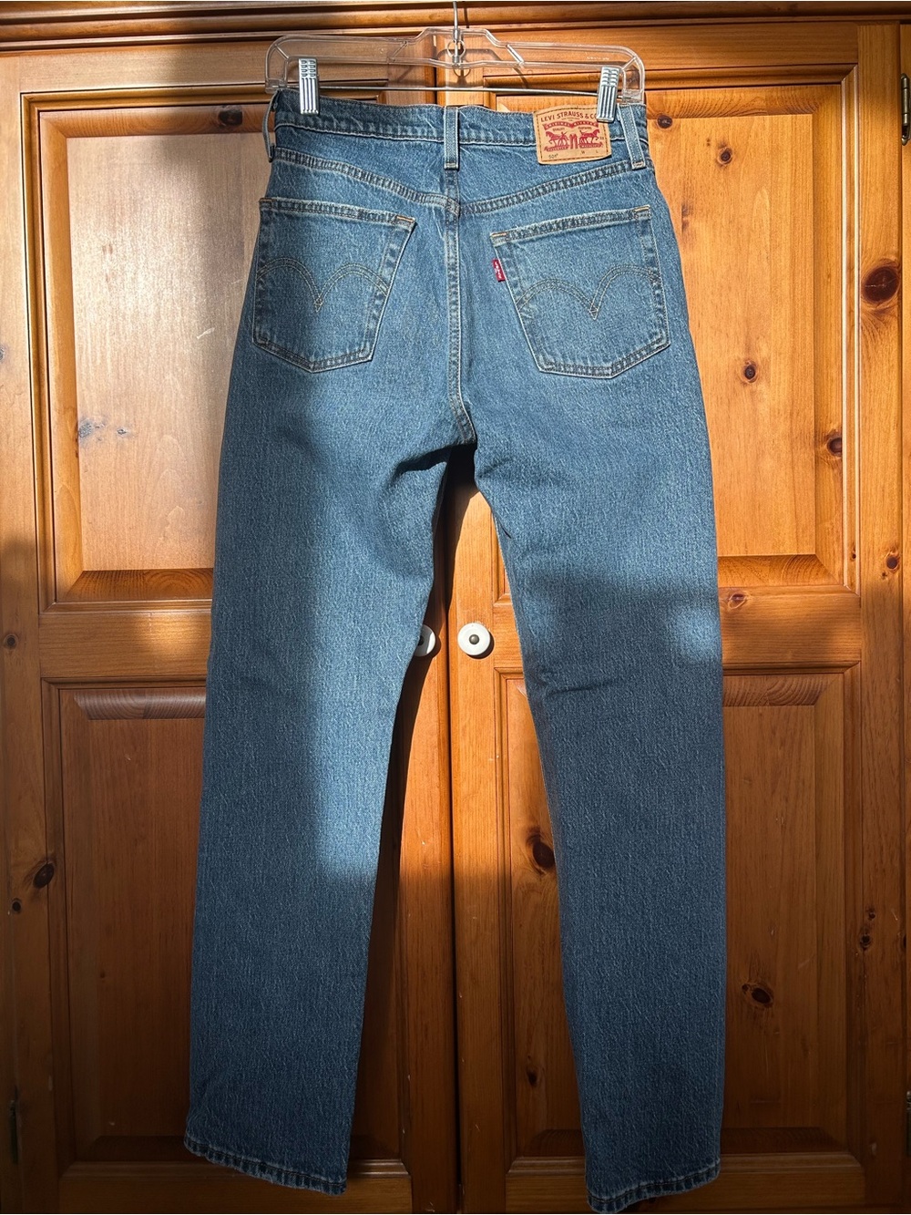 Levi's Medium Blue Straight Leg Women's Jeans
